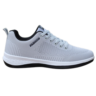 老北京布鞋男春季透气布面鞋子男款飞织潮鞋男士运动休闲百搭板鞋