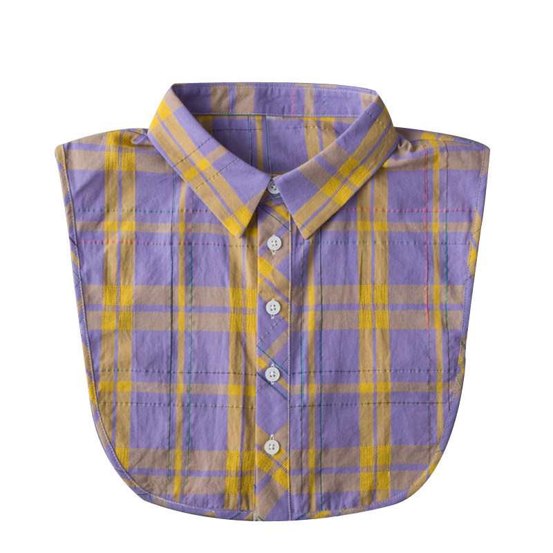 KOREAN VERSION FAKE COLLAR CHILDRENS VERSATILE SWEATER SWEATER SWEATSHIRT DECORATIVE COLLAR PLAID NEW FAKE SHIRT COLLAR AGE REDUCTION FAKE COLLAR