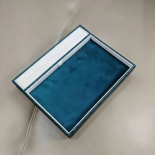 高级PU边绒布珠宝托盘展示首饰工艺品选货看货数数盘拍摄柜台道具