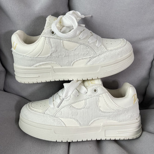 男款 ins街头休闲鞋 2023冬季 chic百搭情侣小众面包鞋 子 新款 小白鞋