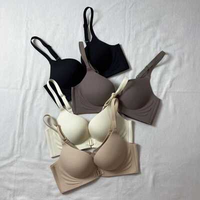光面前开扣小胸美杯无磁F016内衣