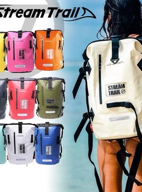 日本StreamTrail Dry Tank25L/40L 潜水包户外防水袋冲浪双肩背包