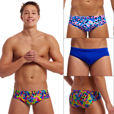 funkita专业训练男士短平角泳裤时尚竞技男泳衣高端抗氯游泳裤