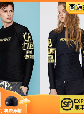 argo男士分体泳衣长袖潜水服防韩国进口晒冲浪拼接浮潜速干水母衣