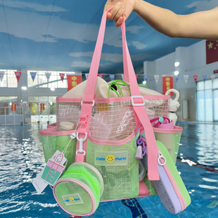 韩国ciellemarin喜马林多口袋大容量游泳收纳网包干湿分离游泳包