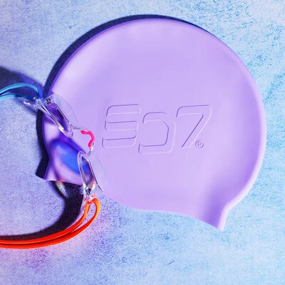 2023韩国sd7硅胶泳帽马卡龙多色训练成人儿童护耳防水游泳泳帽