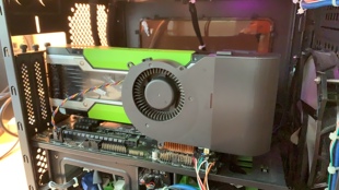 NVIDIA Tesla特斯拉 P40 P100 M40显卡散热大涡轮风扇改装13cm