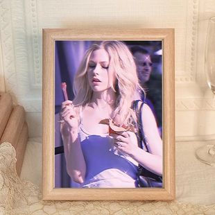艾薇儿Avril Lavigne摇滚天后周边送朋友闺蜜相框成品有框摆台潮