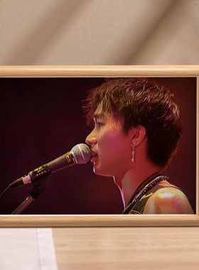 BEYOND黄家驹纪念画框摆台怀旧精典光辉岁月珍藏照片装饰画相框横