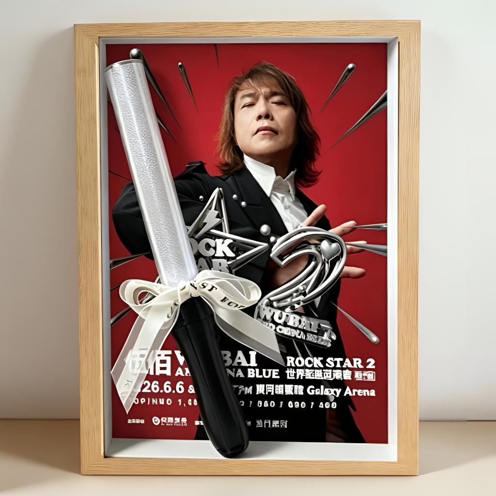 【伍佰】演唱会荧光棒收纳相框门票展示盒装饰摆台可DIY透明框创图片