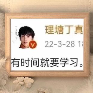 理塘丁真有时间就要学习搞笑挂画知识学爆励志书法宿舍摆台装饰画