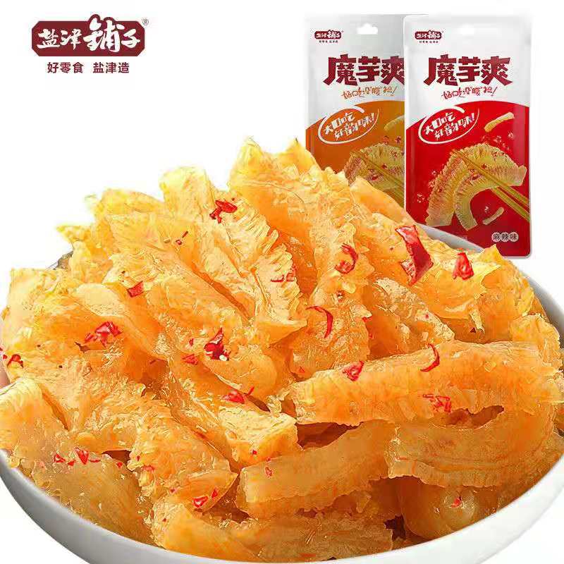 盐津铺子魔芋爽素毛肚魔芋丝湖南辣条面筋制品零食速食独立包装