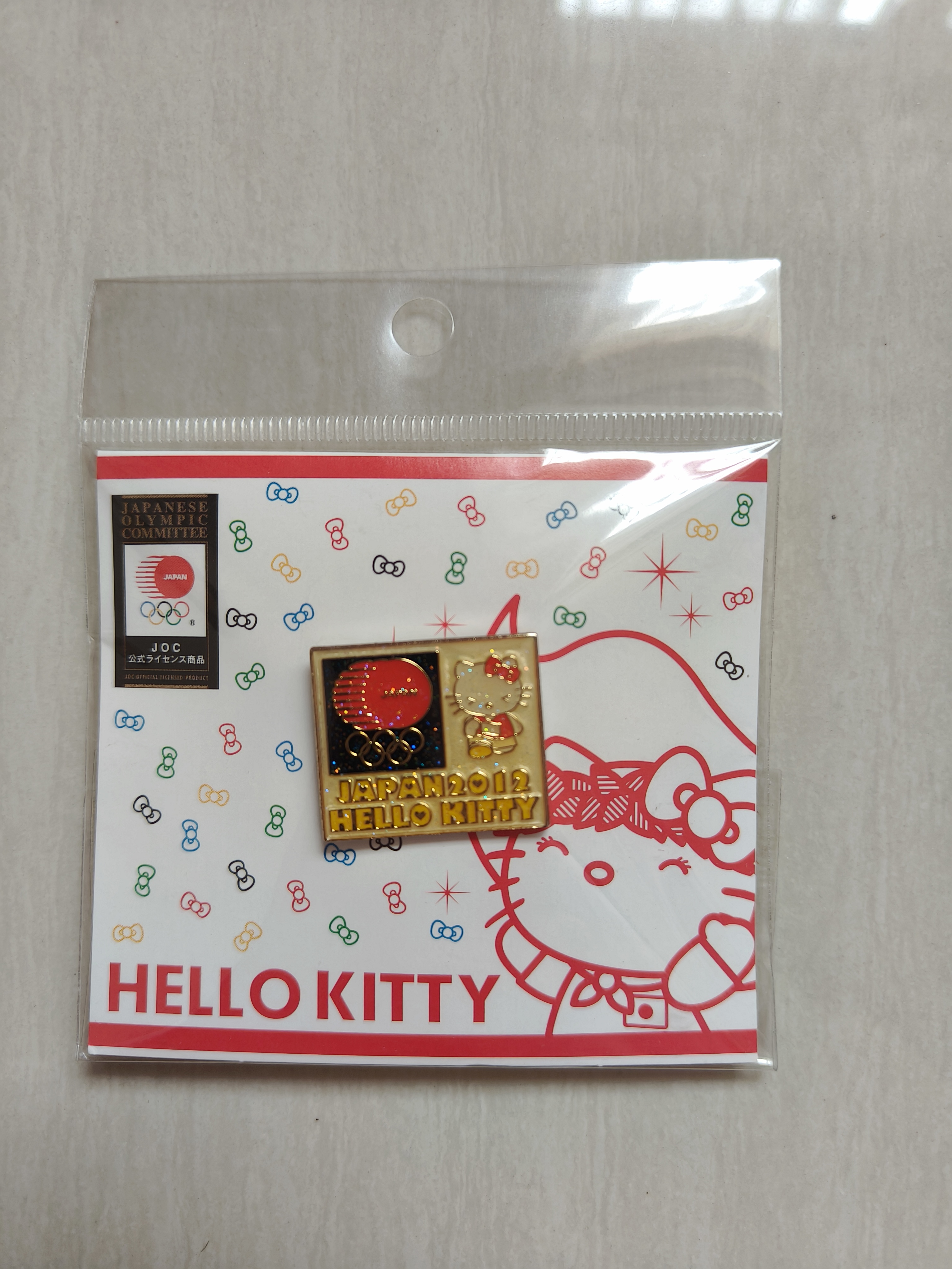 Hellokitty中古稀有2012年伦敦奥运会日本代表团Kitty徽章