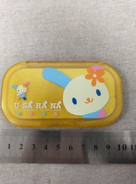 三丽鸥中古稀有2002年usahana三花兔米花兔折叠梳镜，全新