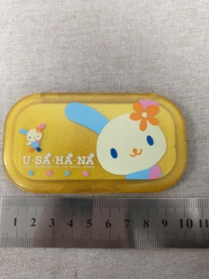 三丽鸥中古稀有2002年usahana三花兔米花兔折叠梳镜，全新