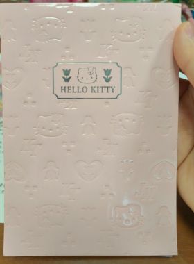 HelloKitty中古稀有绝版1999年便签本便签分装，纸都满印暗纹kt
