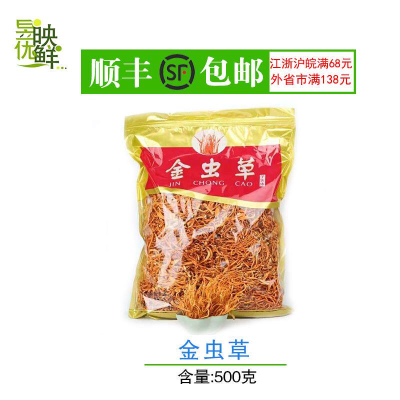 【昱映优鲜】新鲜虫草花 金虫草 蛹虫花500克当天採摘