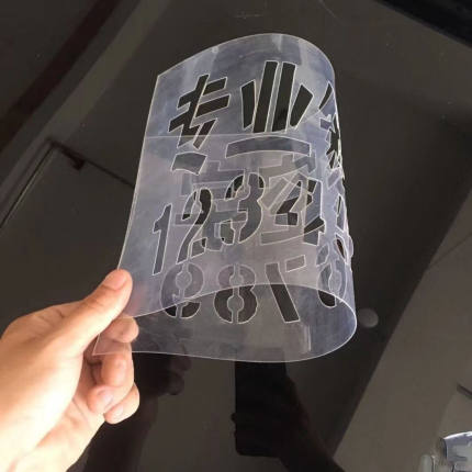 定制铁皮数字车位地面车牌号空心字墙体广告镂空字自喷漆喷字模板