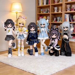 12分BJD娃衣三代气象星语合集奥罗拉星星娃衣狼闪电蕾丝乐园