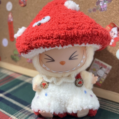 纯手工钩织拉布布娃衣labubu17cm