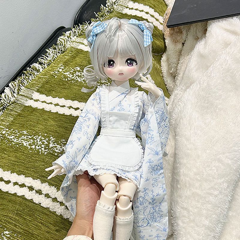 BJD娃衣四分六分和服到手两点只有衣服没有娃娃可爱粉色图片