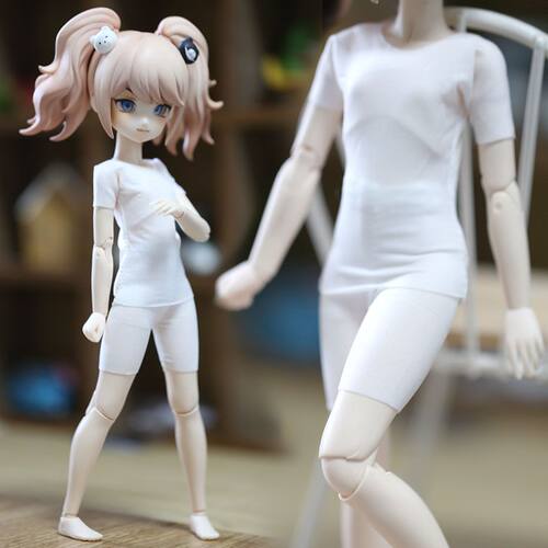 娃衣防染色服ob22防染色服白色打底衣长裤长袖p20可穿一件包邮