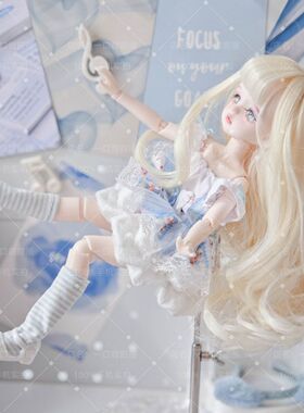 6分手绘妆容整娃30cm可动人偶猫耳爱丽丝MJD娃娃可爱娃娃套装