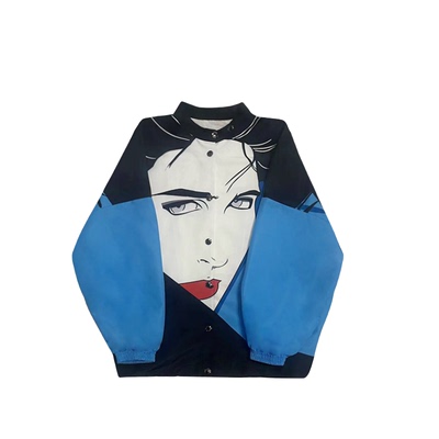 2026秋冬新款拼色复古女郎外套V1019