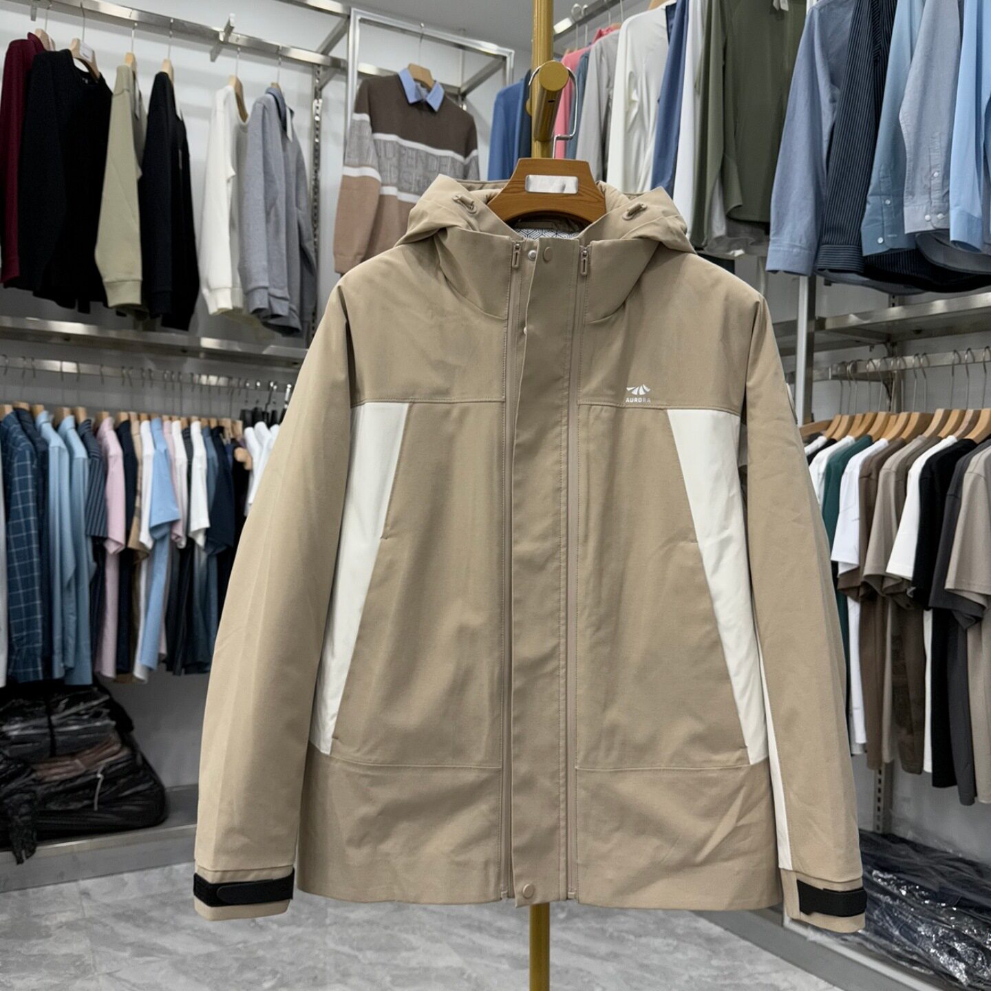 【H家】极光95绒!可脱卸内胆!冬户外运动连帽羽绒服撤柜4W111A
