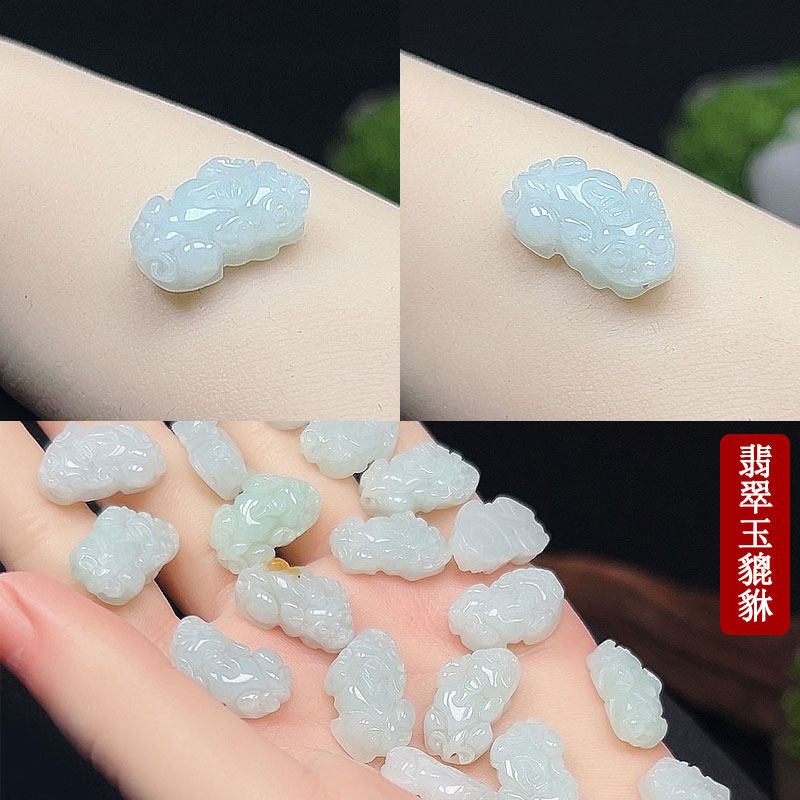 缅甸A货翡翠貔貅招财转运吊坠
