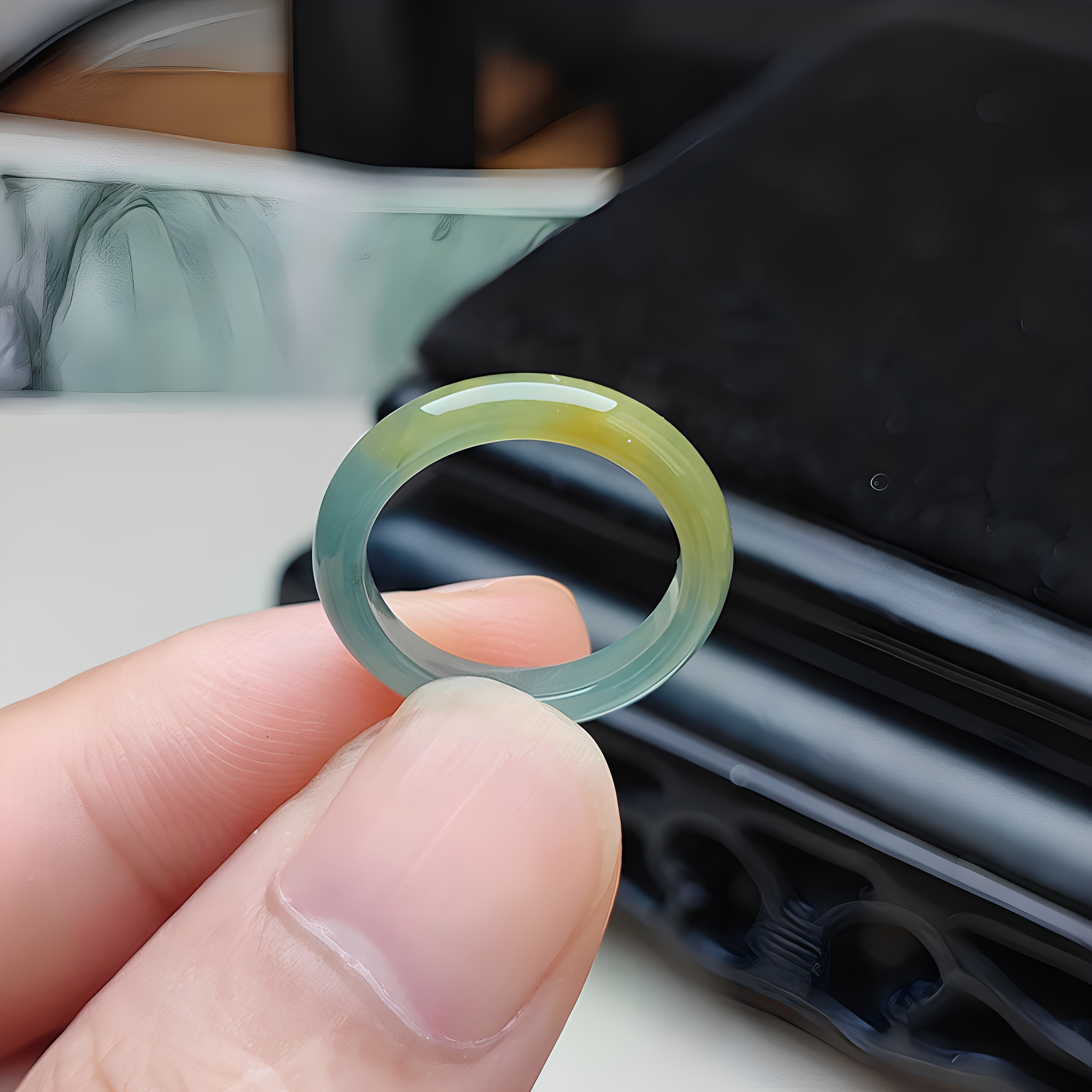 12号天然翡翠A货16.2冰种黄翡