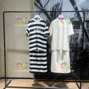 欧时力1LY215203F专柜正品2024年夏季新款圆领短袖T恤休闲套装裙