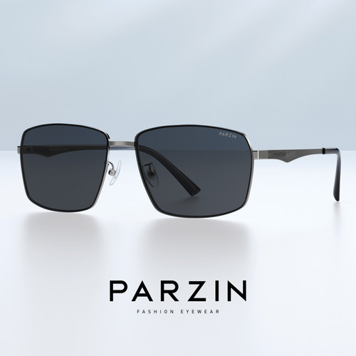 帕森男士金属方框偏光太阳镜