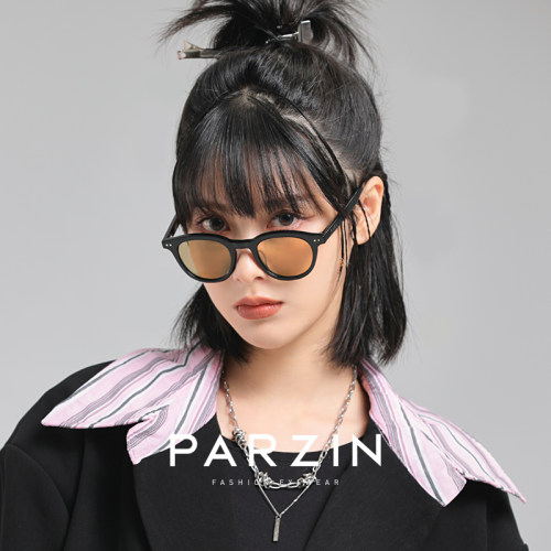 帕森彩色太阳镜女复古素颜镜度假街拍遮阳墨镜防紫外线PZ12713 - 封面