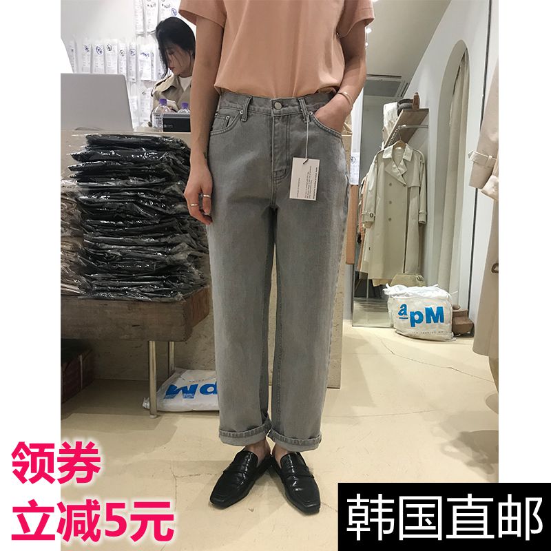 韩国大门代购高腰阔腿裤