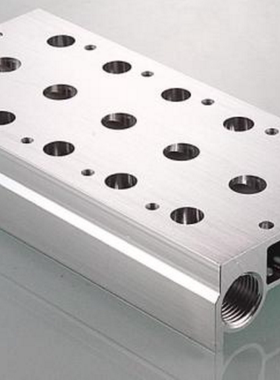 4V200系列电磁阀汇流板阀座气路板4V200M-2F/3F/4F/5F/6F/7F8F/9F