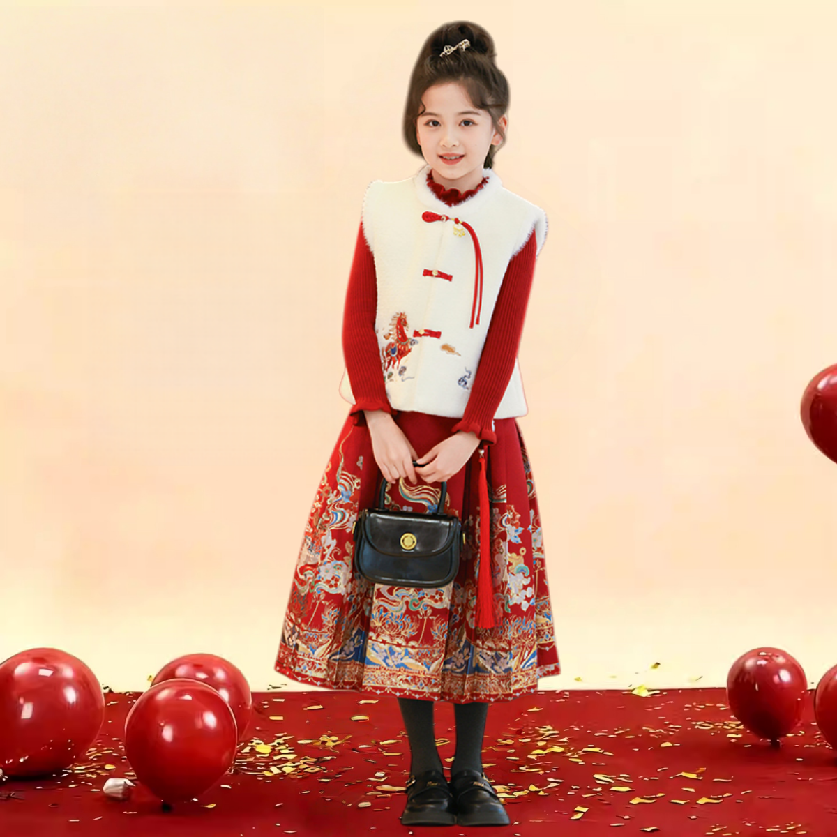 女童冬装马面裙明制汉服2026新款儿童拜年服女孩中式过年国风衣服,童装/婴儿装/亲子装,唐装,淘宝优惠券,粉丝福利购,淘宝优惠卷