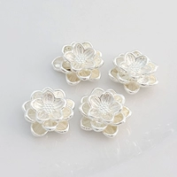 Z170 Серебряный лотос разбил бусины 12 мм1