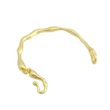 Позолоченный регулируемый браслет, аксессуар ручной работы из жемчуга, аксессуары, 18 карат, золотой цвет