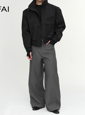 NFAI 黑/灰/迷彩 4袋立领夹克 防泼水/力量廓形/修饰比例