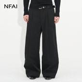 25FW 时装 硬壳西裤 NFAI 一条过冬 温暖加绒 廓形 抗风防水
