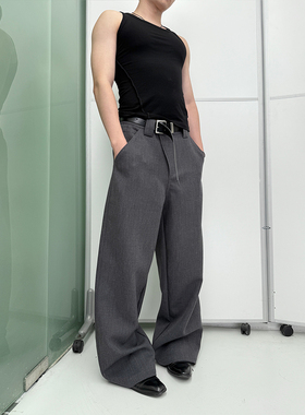 NFAI 25SS 斜门襟工装西裤 羊毛触感/挺阔抗皱