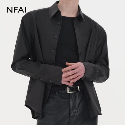 NFAI 26SS 正装衬衫 缎感面料/精致版型/法式宽袖