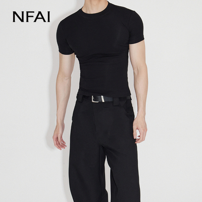 NFAI 25SS 紧身短袖 舒适弹力/修饰身形/柔软亲肤