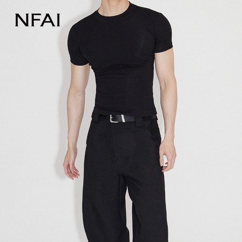 NFAI 紧身短袖 舒适弹力/修饰身形/柔软亲肤