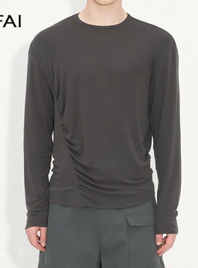 NFAI 25FW 涟漪羊毛长袖 自然褶感/亲肤不扎/弹力舒适