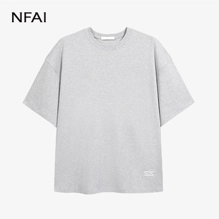 NFAI 25SS 大廓形短袖 230g/280g  4色选择/随性剪裁/自带阔肩
