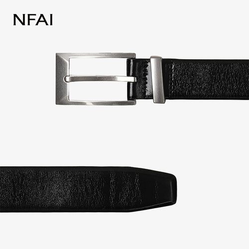 NFAI26SS环扣碎纹牛皮腰带