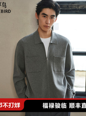 【商场同款】太平鸟男装 2025年秋季新款开衫毛衣针织衫B1EAF3421