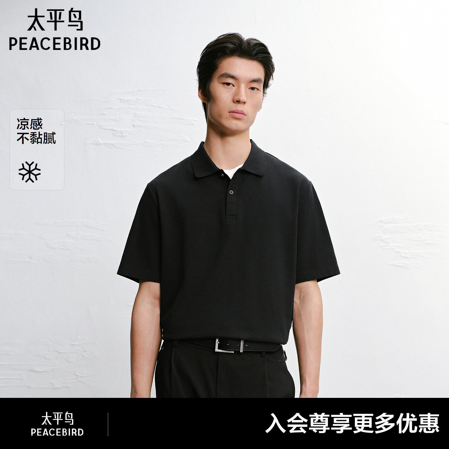 【商场同款】太平鸟男装 2026年夏季新款短袖Polo衫男B1COG2225#图片